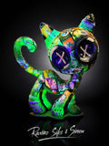 Cat Zyon "Icons" – 25 cm Escultura Pop Art Pintada à Mão | Peça Única (One of One)