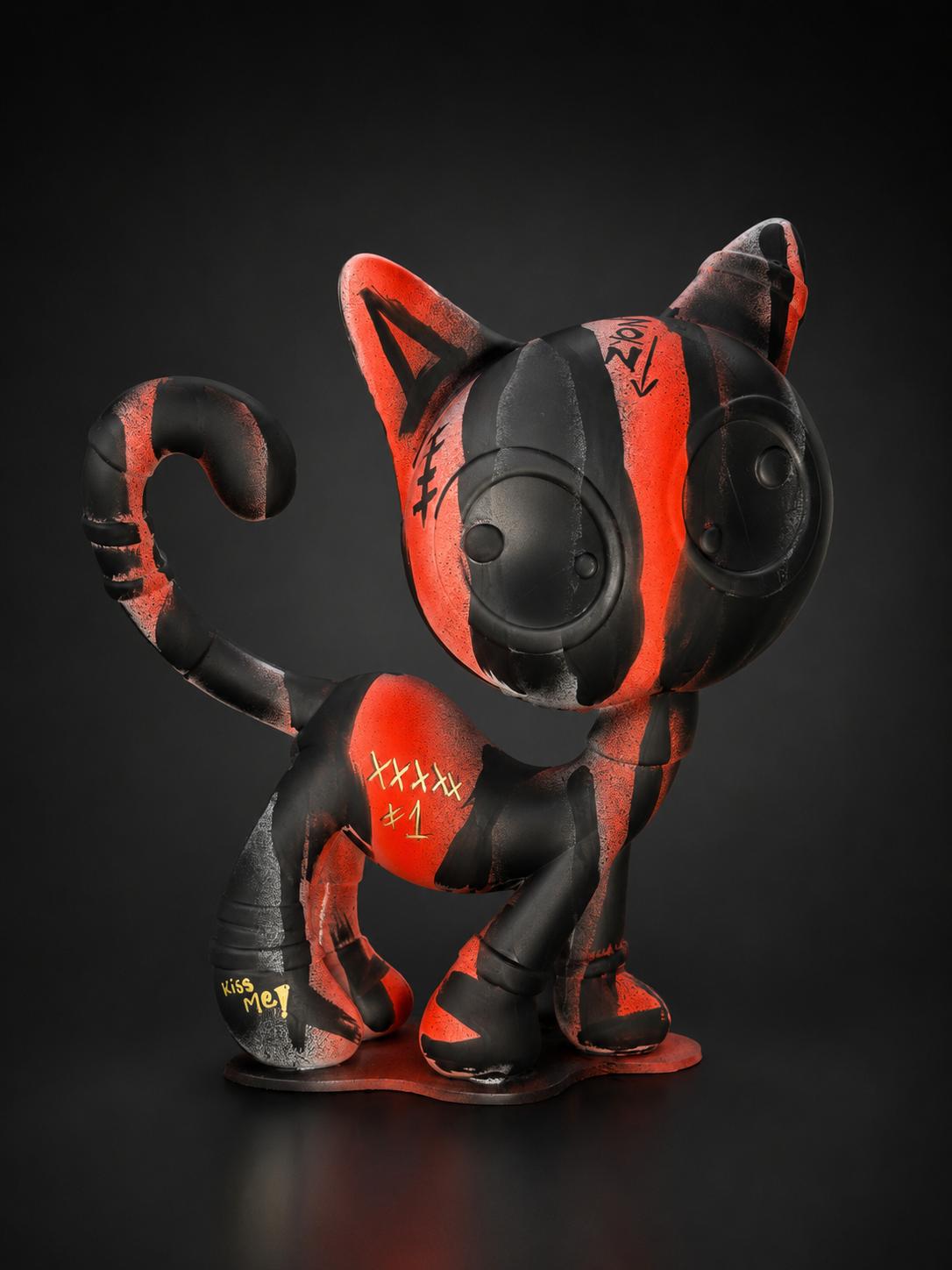 Cat Zyon Noir – Escultura Exclusiva 25 cm